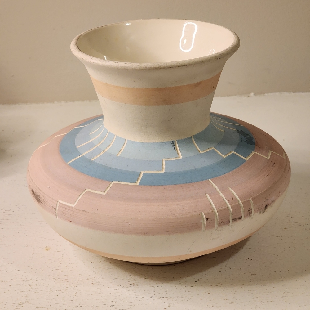 Southwest Clay Pot Vase Signed‎ By Artist (Stiles)